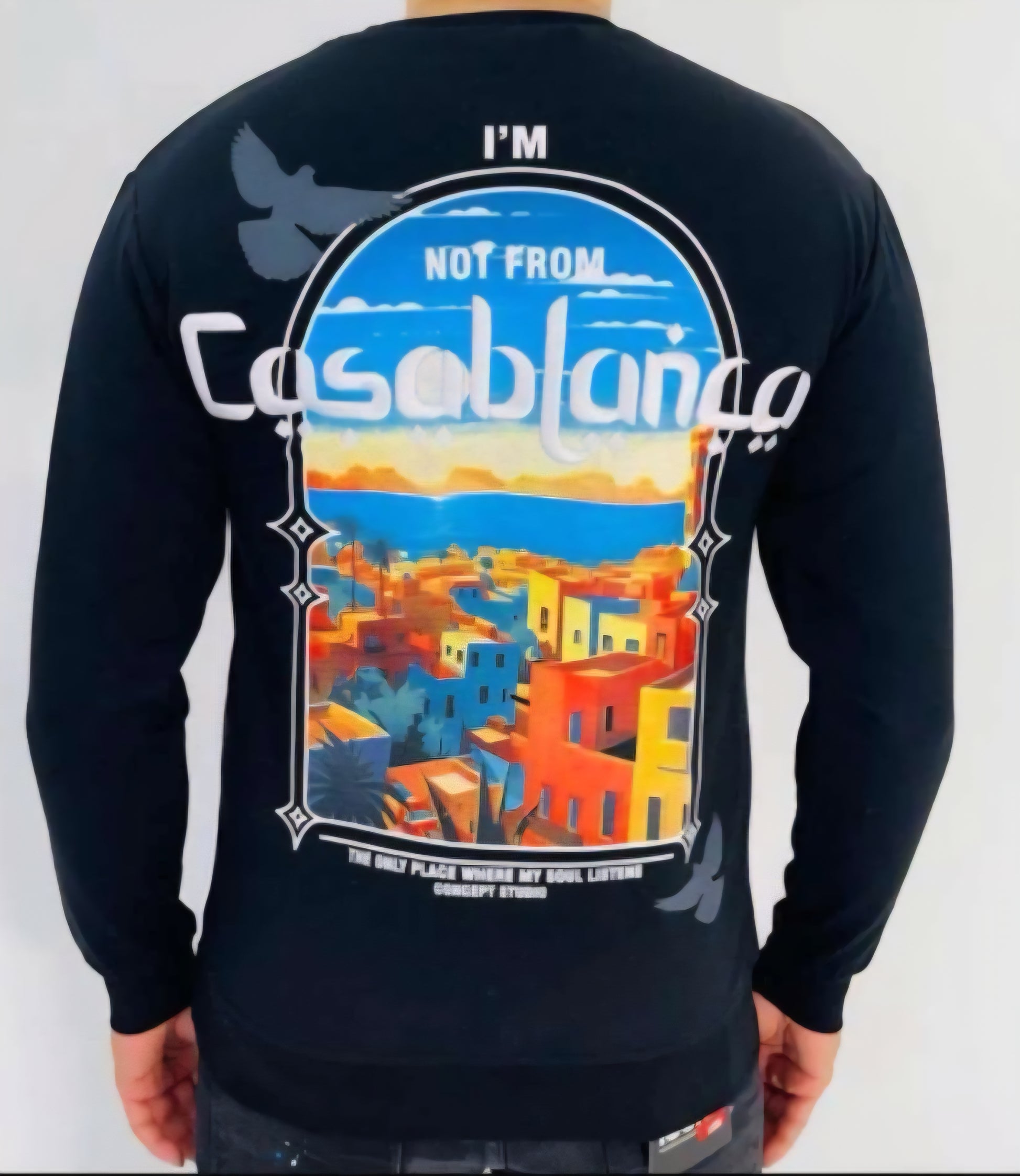 T-shirt manches longues “I’m Not From Casablanca”
